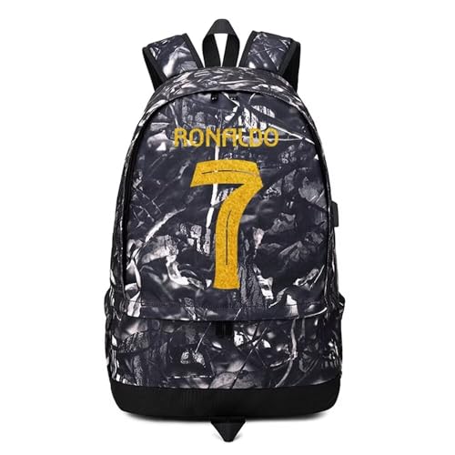 Soccer Player 7 Ball Storage Backpack Sports Equipment Depositary Multifunctional Bag For Men Women - color: Grey - 1