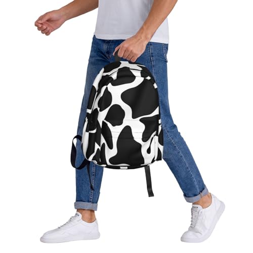 Cow spot Travel Backpack for Men Women 15.6 inch Laptop Backpack Casual Daypack for Weekender - color: Cow Spot