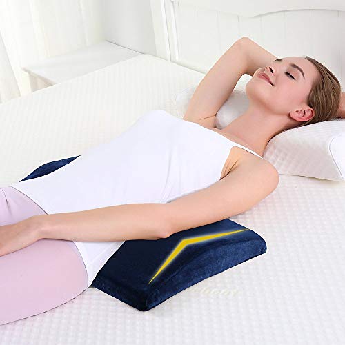 Soft Memory Foam Sleeping Pillow for Lower Back Pain,Multifunctional Lumbar Support Cushion for Hip,Sciatica and Joint Pain Relief,Orthopedic Side Sleeper Bed Pillow