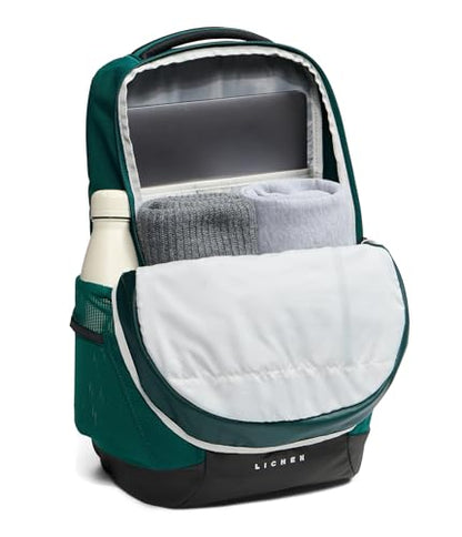 The North Face Lichen Daypack - Everyday Commuter Backpack, Laptop Sleeve, Water Bottle Pockets, Center Front Pouch, Pacific Teal/TNF Black, One Size - color: Pacific Teal/Tnf Black