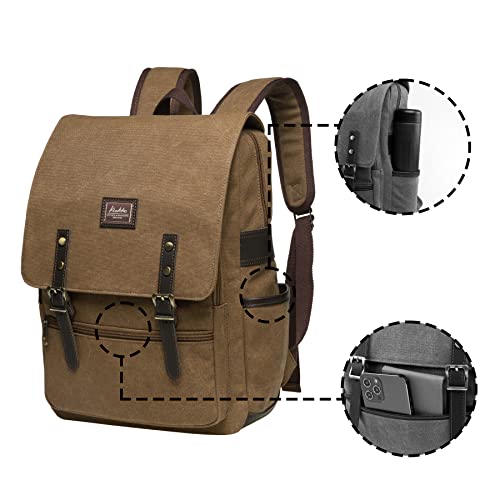 KAUKKO Casual Daypacks Multipurpose backpacks Outdoor Backpack Travel Casual Rucksack Laptop Backpack Fits 15" - color: 16-khaki