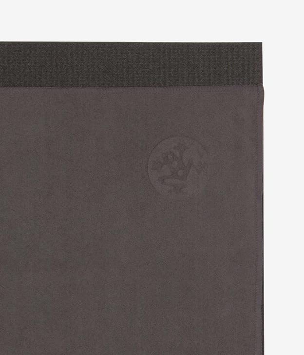 Manduka eQua Hand Towels - 16" | Rapid Moisture Activated Grip | Quick Drying, Soft Microfiber | Machine Washable | 16 x 26.5 inches | Thunder - color: Thunder
