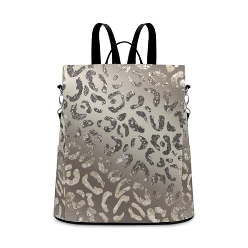 Multipurpose Daypacks Gradient Leopard Print Backpack Purse for Women Anti Theft Fashion Back Pack Bag Gift - color: Gradient Leopard Print, size: No Custom