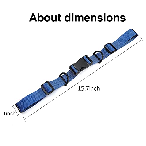 2 Pcs Adjustable Backpack Sternum Straps Chest Belt Hardness Strap with Anti-slip Fixed Clips for Camping Hiking - color: Blue