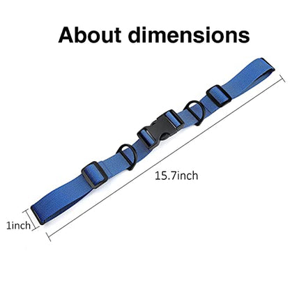 2 Pcs Adjustable Backpack Sternum Straps Chest Belt Hardness Strap with Anti-slip Fixed Clips for Camping Hiking - color: Blue