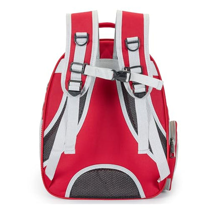 Cat Bubble Backpack Carrier for Small Medium Dogs Cats Carrying Bag, Airline Approved Pet Travel Carrying Bag Dog Hiking Walking Outdoor Backpack (Red) - color: Red