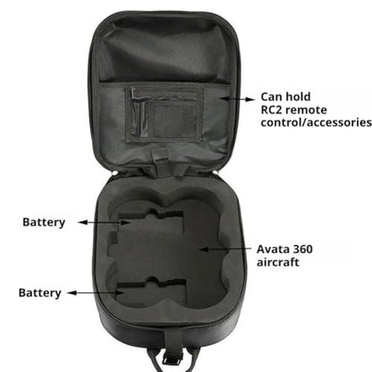 Hard Shell Backpack Compatible with DJI Avata 360,Carrying Case Backpack for Drone & Remote Accessories Protection Organizer, Outdoor Travel and Durable Storage