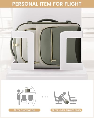 LOVEVOOK Travel Essentials Carry on Backpack 40L Travels Backpack for Women,Waterproof TSA Personal Item Travels Bag Airline Flight Approved,Large Carry on Luggage Laptop Backpack with Packing Cubes - color: Bean Green - Light Yellow - Dark Olive Green, s
