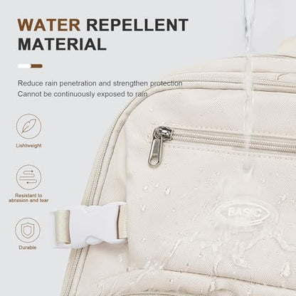 Lightweight Backpack for College & High School Backpack With Lots of Pockets Cute School Bag for Girls Boys, Large Capacity Bookbag for Women Men, Waterproof Teens Casual Daypack Backpack(Beige) - color: G2-beige