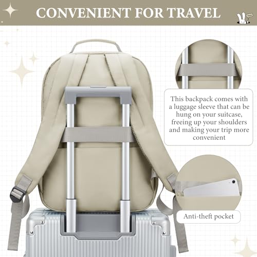 Khaki Backpack for Women Men - color: S-khaki