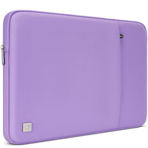 DOMISO Laptop Case Laptop Sleeve Cover Compatible with 15 inch MacBook Air M4/A3241 2025, M3/A3114,M2/A2941,15 inch MacBook Pro A1990 A1707,Compatible with Dell XPS 15 Plus with Pocket,Purple - color: Purple, size: 14 inch