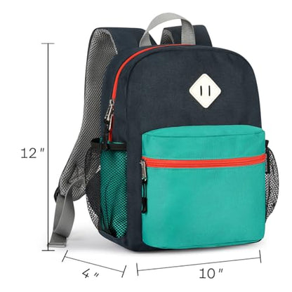 STEAMEDBUN Toddler Backpack for Boys 2-4, Kindergarten & Preschool Mini - color: Dark Blue Green, size: Mini - 12"H