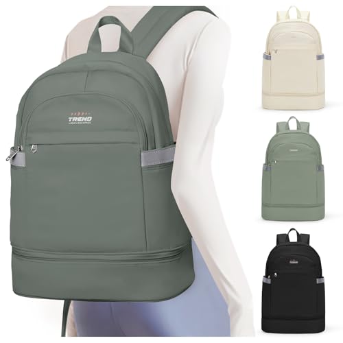 coofay Gym Backpack For Women Men Dance Sports Backpack With Shoe Compartment Waterproof Travel Backpacks Gym Bag Olive Green - color: Q-olive Green, size: Large