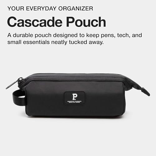 Portland Gear Cascade Pouch, Weatherproof Travel Electronic Organizer Bag, Wireframe Top For Easy Access, Compact and Versatile Design, 2L, Black - color: Black