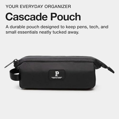 Portland Gear Cascade Pouch, Weatherproof Travel Electronic Organizer Bag, Wireframe Top For Easy Access, Compact and Versatile Design, 2L, Black - color: Black
