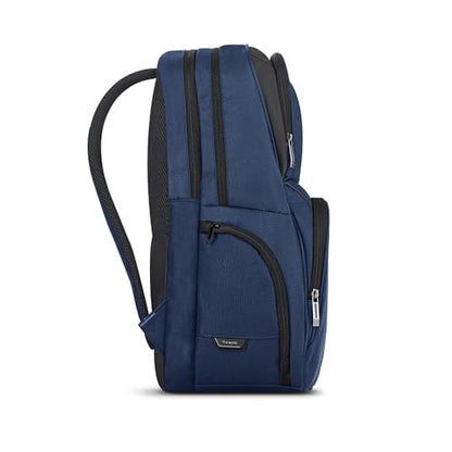 Solo New York Ambition Backpack – Stylish 17.3" Laptop Backpack with Tablet Pocket, Organizer Section, Padded Back & Straps – Perfect for Professionals & Travel (Navy)