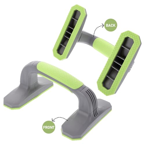 Kichvoe Pushup Handles for Floor Exercise, 2pcs Plastic Push-up Bars with Non-slip Ergonomic Grip, Home Gym Portable Strength Training Equipment for Pilates and Bodyweight Workouts