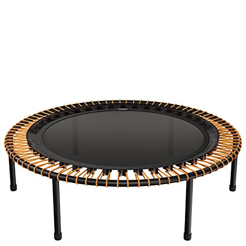 bellicon Mini Trampoline | Bungee Suspension up to 260 lbs | Indoor Fitness Rebounder for Adults | Screw-in Legs - color: Orange, size: 44"
