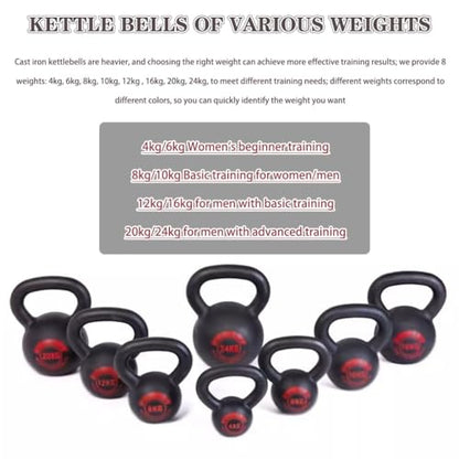 Kettlebell Weights Professional Fitness Competitive Kettle Bells, Men's Abdominal Muscle Training Dumbbell, Gym Sports Equipment, Squat/Push(24kg)