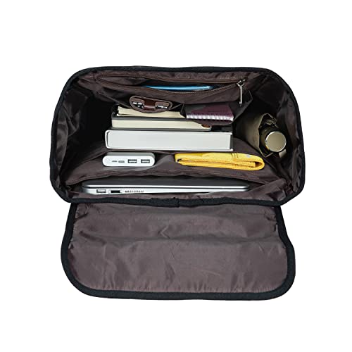 KAUKKO Laptop Backpack for Unisex, Casual Daypack Fits 15.6" Laptop (18-CANVAS BLACK) - color: 18-canvas Black