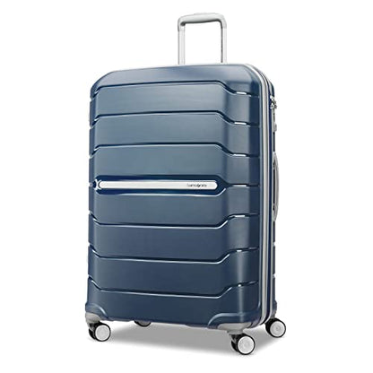Samsonite Freeform 28-Inch Large Luggage with Dual 360° Spinner Wheels - Checked Suitcase - TSA Lock, Airline-Approved - Lightweight Durable Polypropylene Expandable Hardshell - Navy - color: Navy, size: Checked-Large Spinner