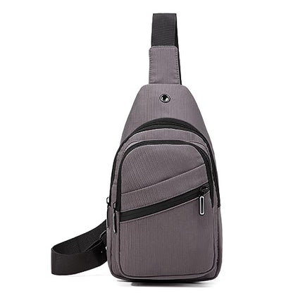 EVANCARY Small Sling Bag Crossbody Bags for Women Men, Sling Backpack Chest Daypack Cross Body Bag for Travel Outdoor - color: Deep Grey