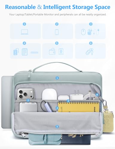 HYZUO 13 Inch Laptop Bag Case Sleeve for MacBook Air 13 M5 M4 M3 M2 M1 2026-2018 A3449, 13" MacBook Neo 2026, MacBook Pro 13 M2 M1 2026-2016, 12.9"-13" iPad Pro/Air, Surface Pro, XPS 13, Ash Blue - color: Ash Blue, size: 13 Inch