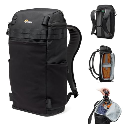 Lowepro ProTactic Lite BP 150 AW III Laptop Backpack, Top and Side access, Professional Camera Bag, DSLR/Drones/Mirrorless, Up to 14" Laptop, Rain Cover, for Photographer, Videographer, Volume 25L - style: Bp 150 Aw III