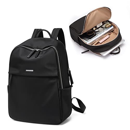 GOLF SUPAGS Womens Laptop Backpack with Separate Laptop Compartment Water Resistant Computer Backpacks Fits 15.6 Inch Notebook Travel Work College Bags (15.6-Inch, Black) - color: Black, size: 15.6-Inch