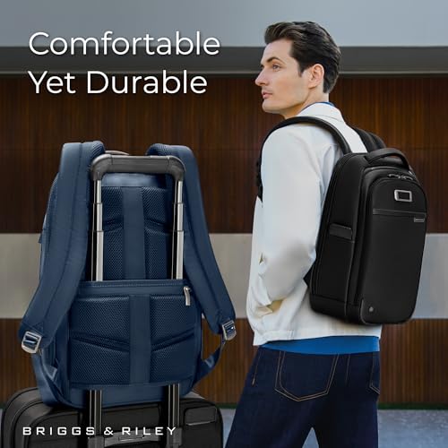 Briggs & Riley @work Slim Backpack - color: Navy, size: Slim