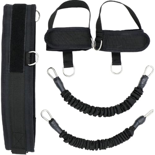ORFOFE Professional Resistance Bands Ankle Straps Set Reusable Fitness Tube Bands for Leg Strength Training and Vertical Jump Exercise for Home Workout