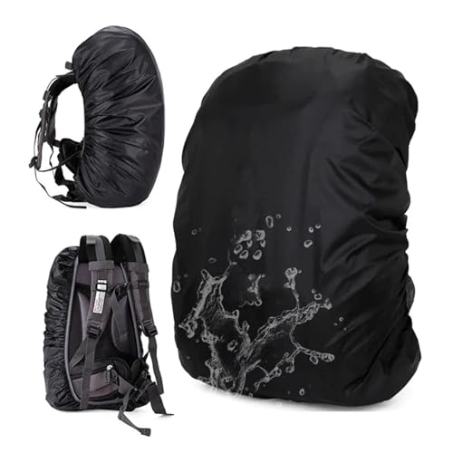 Backpack Rain Cover 20-80L Lightweight Nylon Water Resistant Waterproof Backpack Outdoor Camping Hiking Travel Cycling Rain Cover Dust - color: Black 20L