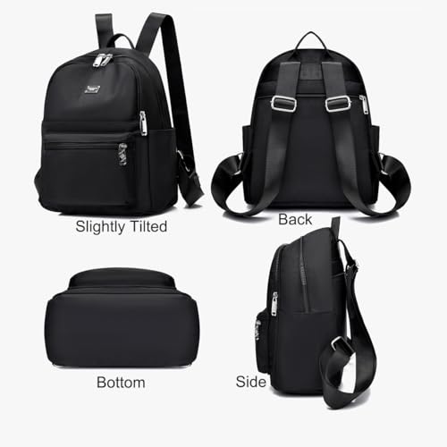 Backpack with Casual Aesthetic Daypack Simple Laptop Bag Waterproof Travel Rucksack for Women(Red) - color: Red