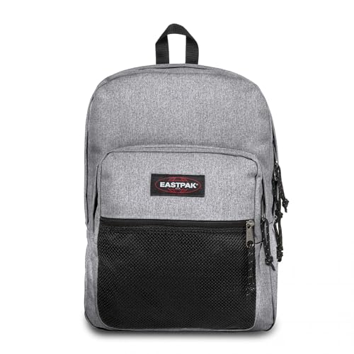 EASTPAK Pinnacle – 38L Everyday Backpack with Dual Compartments, Organizer Front Pocket, Quilted Back Panel & Shaped Shoulder Straps, Sunday Grey - color: Sunday Grey