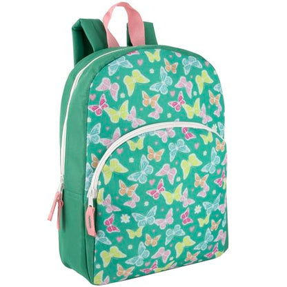 Trail maker Wholesale Kids Backpacks for Boys, Girls Bulk Backpacks 24 Pack with Fun Patterns, Adjustable Padded Straps - color: Female Fantastic Creature Prints