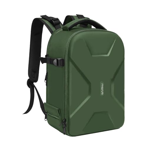 MOSISO Camera Backpack,DSLR/SLR/Mirrorless Photography Camera Bag Full Open Waterproof Hardshell Bag with Insert&Tripod Holder&Laptop Compartment Compatible with Canon/Nikon/Sony, Army Green - color: Army Green