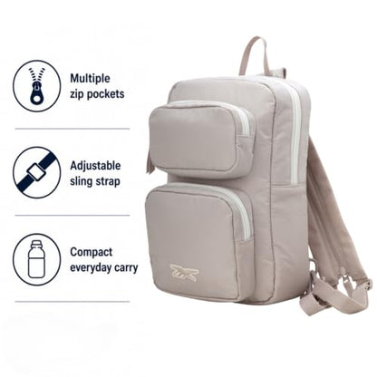 Reebok Unisex Crossbody Bag - Convertible Compact Durable Cross Body Bag for Women and Men - Gym and Travel Essentials, Size One Size, Mikayla Stucco - color: Mikayla Stucco