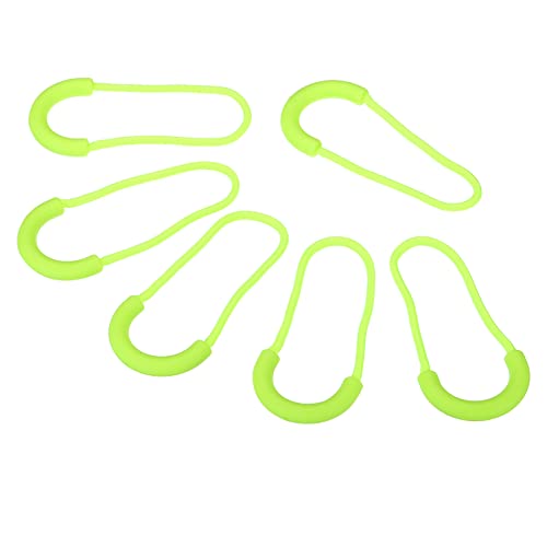 PATIKIL Zipper Pulls Replacement, 15 Pack Extension Cord Handle Plastic U-Shape Tab Tag Extender for Luggage Backpacks, Jackets, Handbags Fluorescent Green - color: Fluorescent Green, size: 75mm