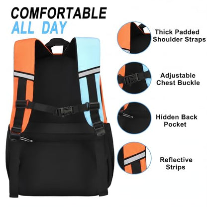 3PCS Kids Backpack Set, School Backpack with Lunch Bag & Pencil Case, Lightweight Waterproof Bookbag for Kids (Game Console) - color: Game Console