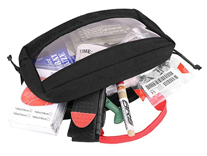 KRYDEX Clear Top Insert Bag with Hook Panel Tactical Packing Cube Travel Organizer Bag (Small) - color: Small
