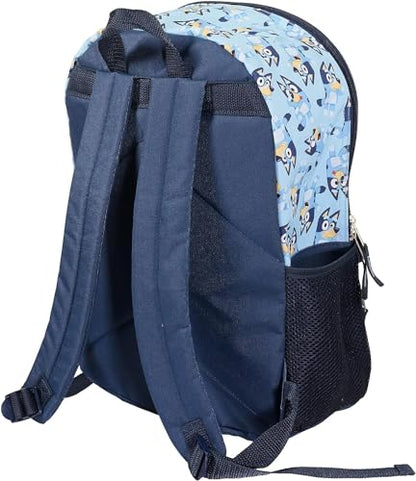 AI ACCESSORY INNOVATIONS Bluey 4 Piece Backpack Set for Pre School Girls & Boys, Kids 16" School Bag - color: Bluey