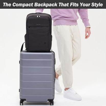 PUREVAVE Laptop Backpack for Men and Women with YKK Zippers - color: Sable Black