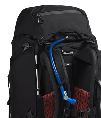 The North Face Terra 65 Backpack - Unisex Hiking Pack, Cinch-Top Opening with Zipper, Pole & Ice Axe Attachments, TNF Black/Asphalt Grey-NPF, Small/Medium - color: Tnf Black/Asphalt Grey-npf, size: Small-Medium