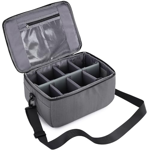 Koolertron Dslr Camera Insert Bag Purse Universal Liner Lens Pouch Partition Protective Cover Waterproof Sleeve for Cannon/Nikon/Sony (Grey) - color: Grey