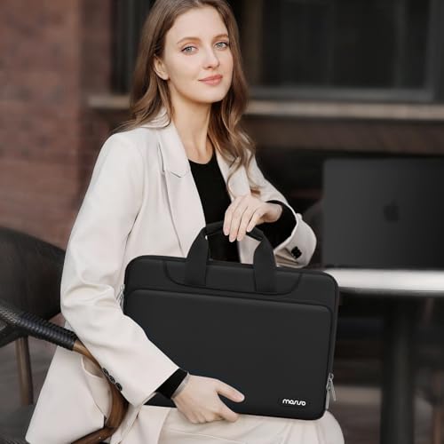 MOSISO 360 Protective Laptop Bag 15.6 inch, 15-16 inch Computer Bag Compatible with MacBook Air 15 inch/Pro 16 inch, HP,Dell,Lenovo,Asus,Notebook, Laptop Carrying Case with Strap&Handle, Black - color: Black, size: 16 inch