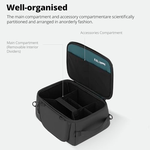 AMBITFUL Small Camera Cube Insert for Backpack, Waterproof Padded Camera Insert with Dividers for Travel Photography Gear Organizer (5.5L)