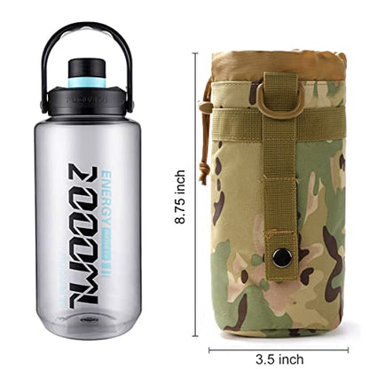 3 Pack Molle Pouch Combo Water Bottle Pouch Holder Tactical Molle Pouches Compact Utility Waist Bag Pack - color: Combo D:CP