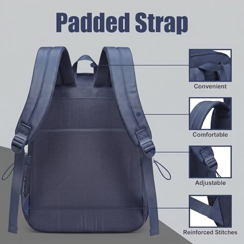 Mesh Backpack for Girls Boys, Heavy Duty Semi-Transparent Mesh Bookbag Womens Mens Mesh Backpacks for School, Sports, Beach, Swimming, Travel - Navy Blue - color: Navy Blue