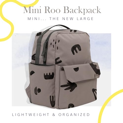 RED ROVR - Mini Roo Backpack (Truffle Doodle) - color: Truffle Doodle