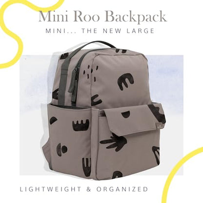 RED ROVR - Mini Roo Backpack (Truffle Doodle) - color: Truffle Doodle